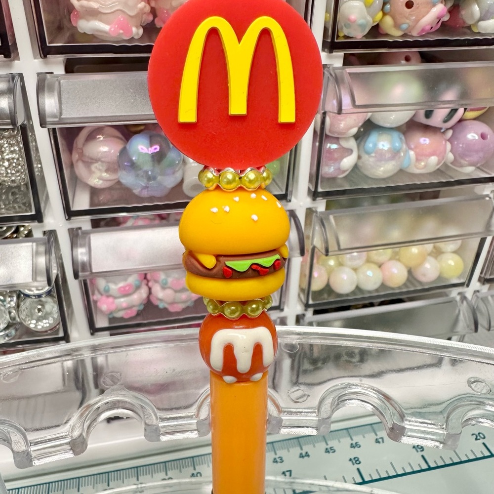 McDonald's Themed Pen with Burger and Logo